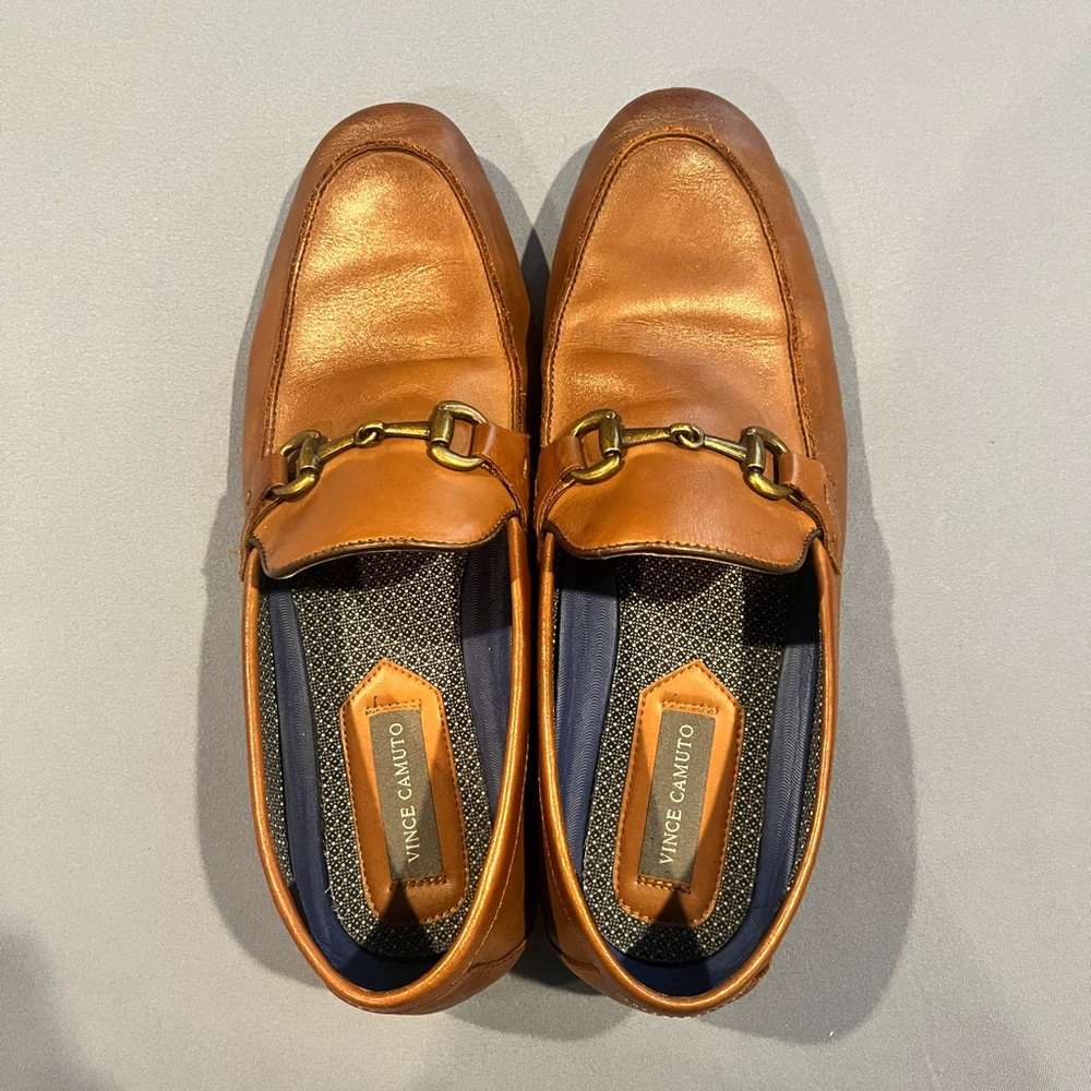 Mens Vince Camuto Tan Leather Loafers